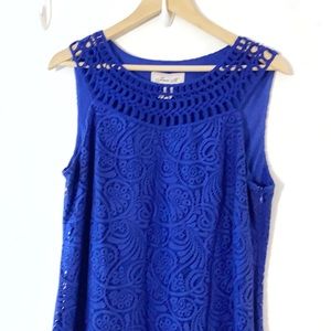 Jessica Howard royal blue lace dress